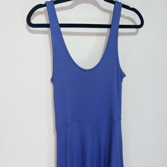 NWOT Marine Layer Women's Dress Lexi Rib Fit Flare Midi Sz S Blue Casual Summer - Picture 8 of 9